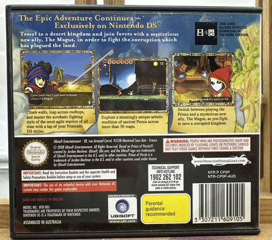 Prince Of Persia The Fallen King Nintendo DS Complete Game 9254