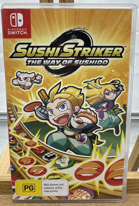 Sushi Striker The Way Of Sushido Nintendo Switch Game In Good Condition 9272