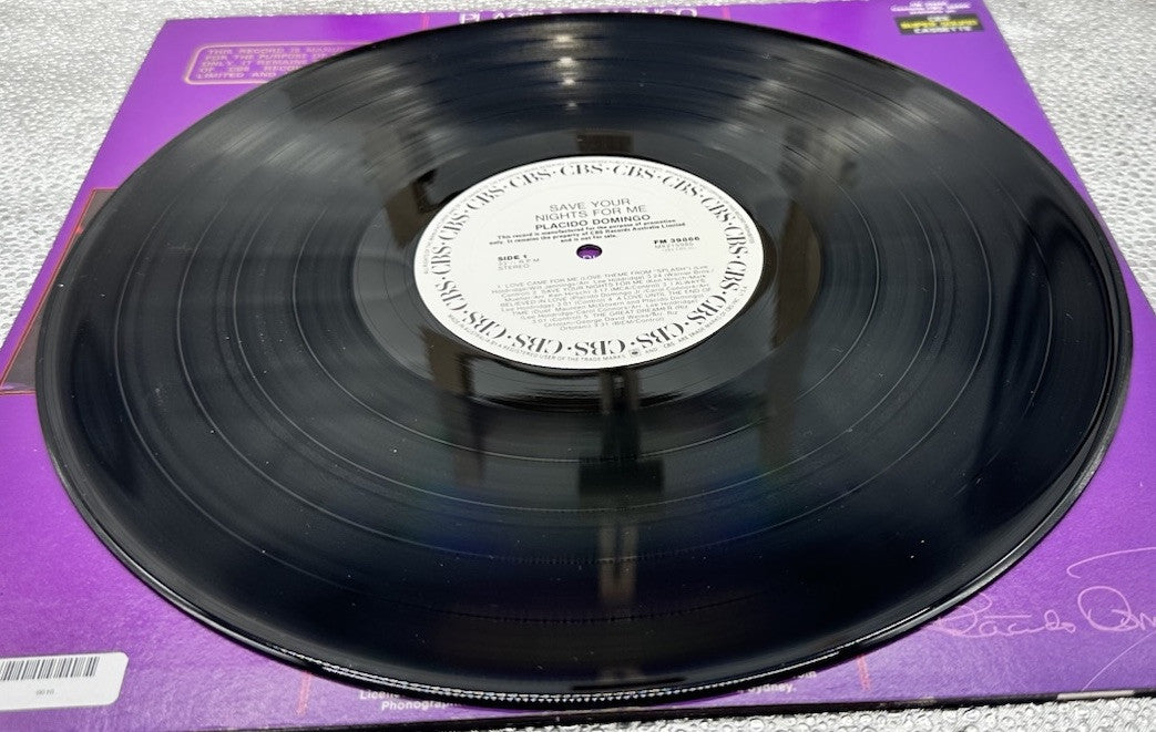 Placido Domingo – Save Your Nights For Me Record In Good Condition 6616
