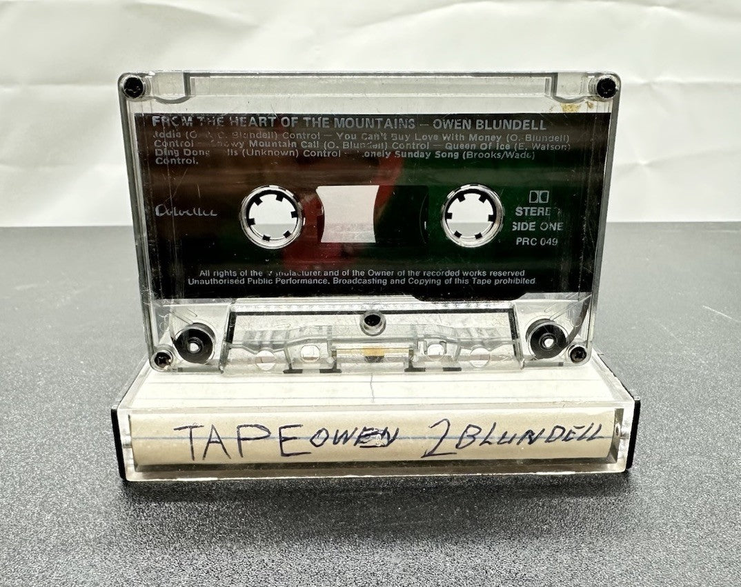 From The Hearts Of The Mountains : Owen Blundell Cassette Tape In OK Cond 8079