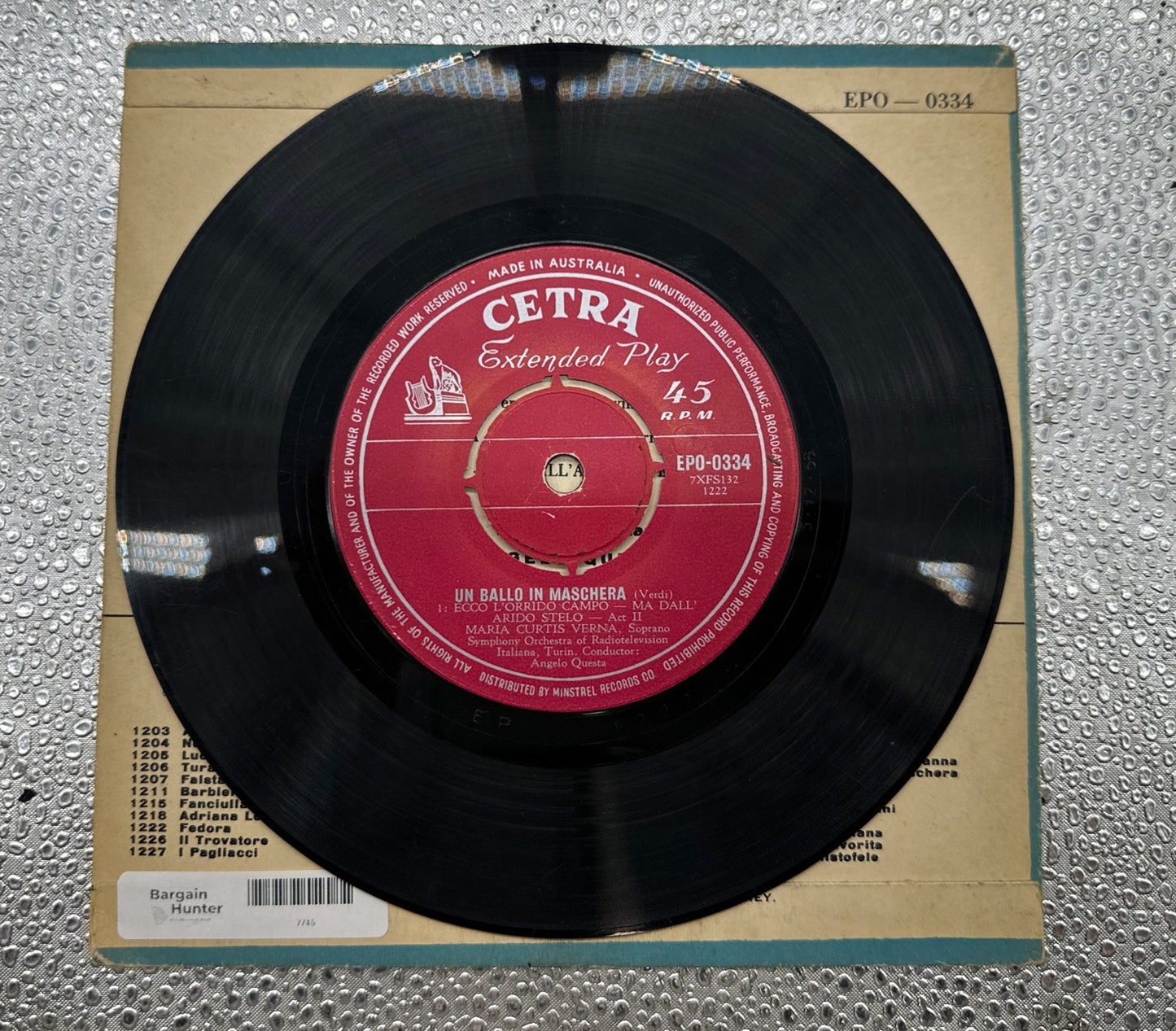 The Masked Ball 7” Record In Good Condition 7745