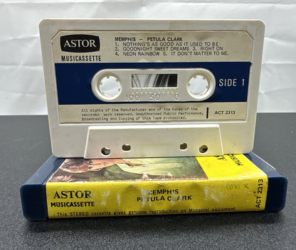 Memphis : Petula Clark Cassette Tape In OK Condition 7659