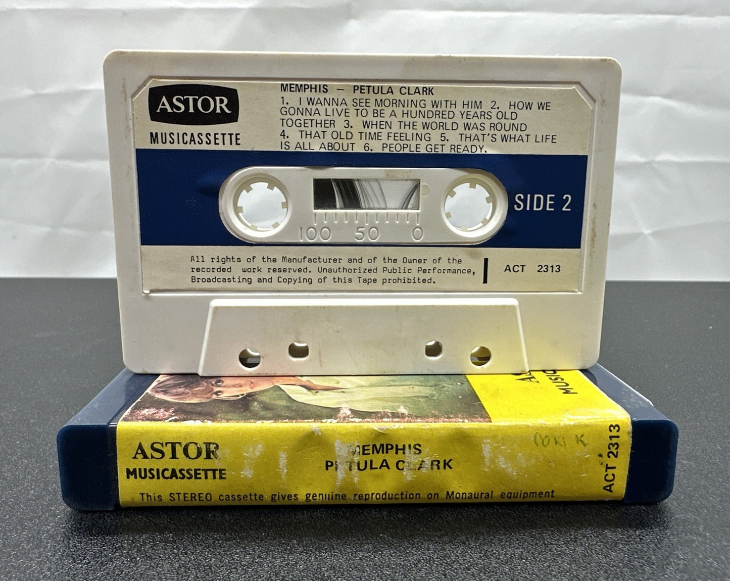 Memphis : Petula Clark Cassette Tape In OK Condition 7659