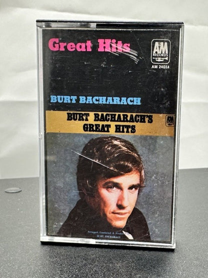 Great Hits Burt Bacharach Cassette Tape In OK Condition 7535