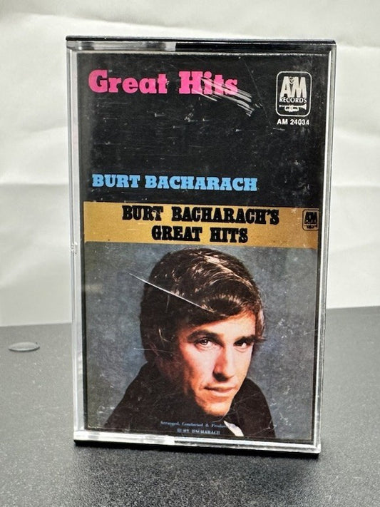 Great Hits Burt Bacharach Cassette Tape In OK Condition 7535