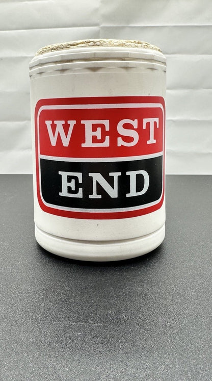 Vintage WEST END BEER Hard Plastic Stubby Holder In OK Condition  9101