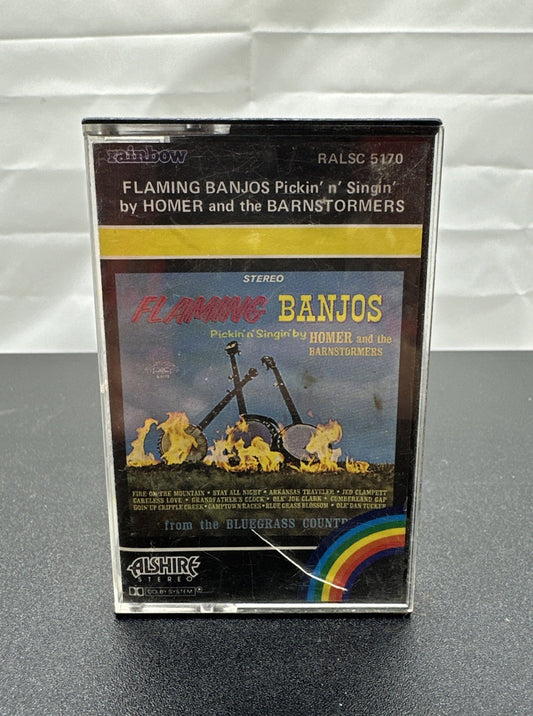 Flaming Banjos Cassette Tape In OK Condition 7655