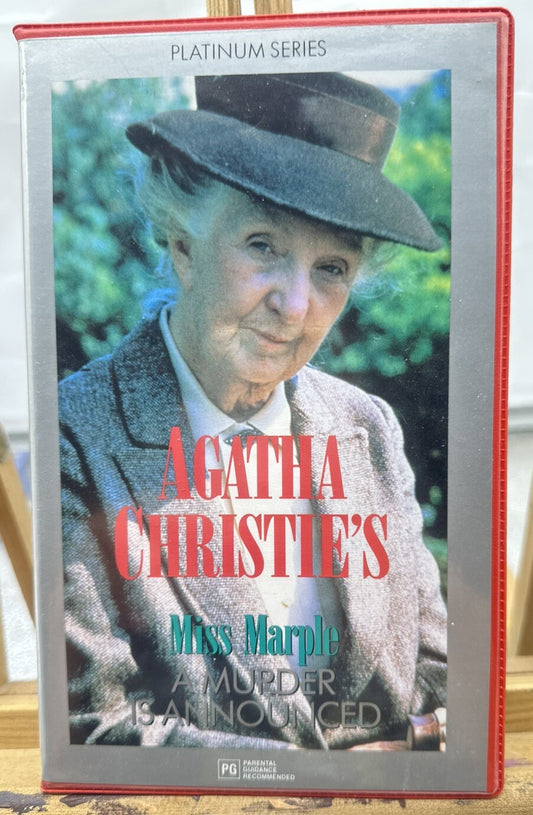 Agatha Christie's Miss Marple A Murder Is Announced VHS In Good Condition - 6016