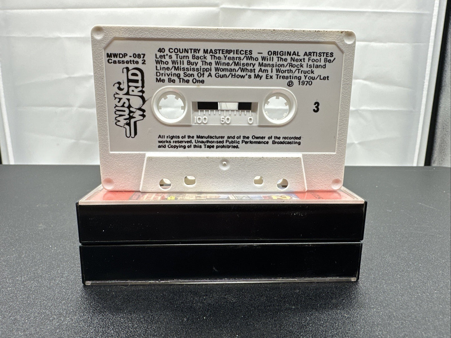 40 Country Masterpieces Cassette Tape In Good Condition 7599
