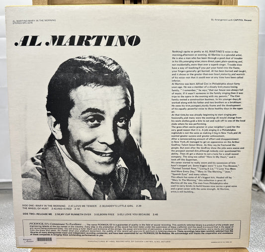 Mary fn the morning - Al Martino Record In Good Condition 6682