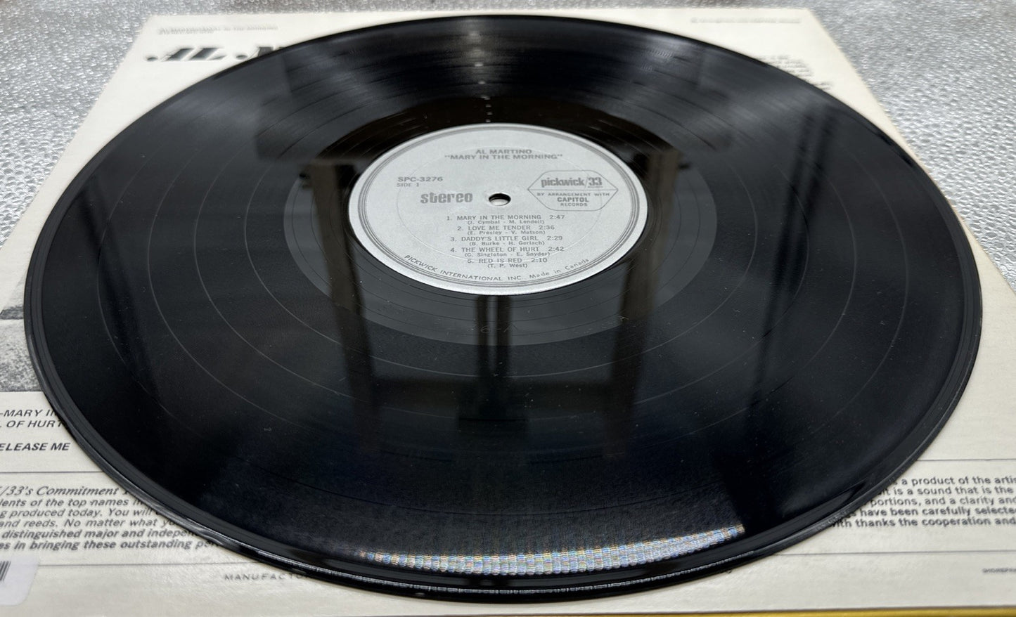 Mary fn the morning - Al Martino Record In Good Condition 6682