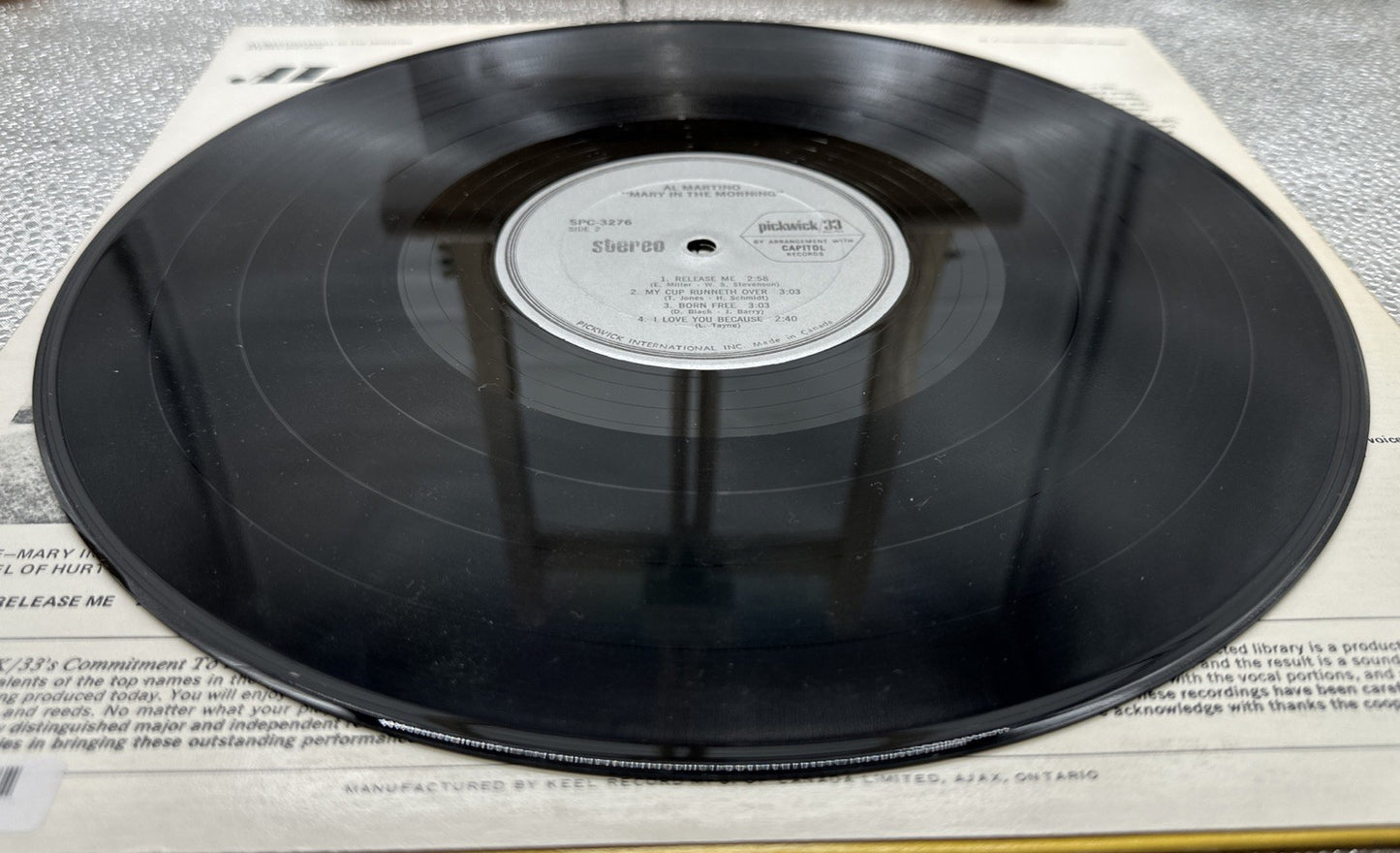 Mary fn the morning - Al Martino Record In Good Condition 6682
