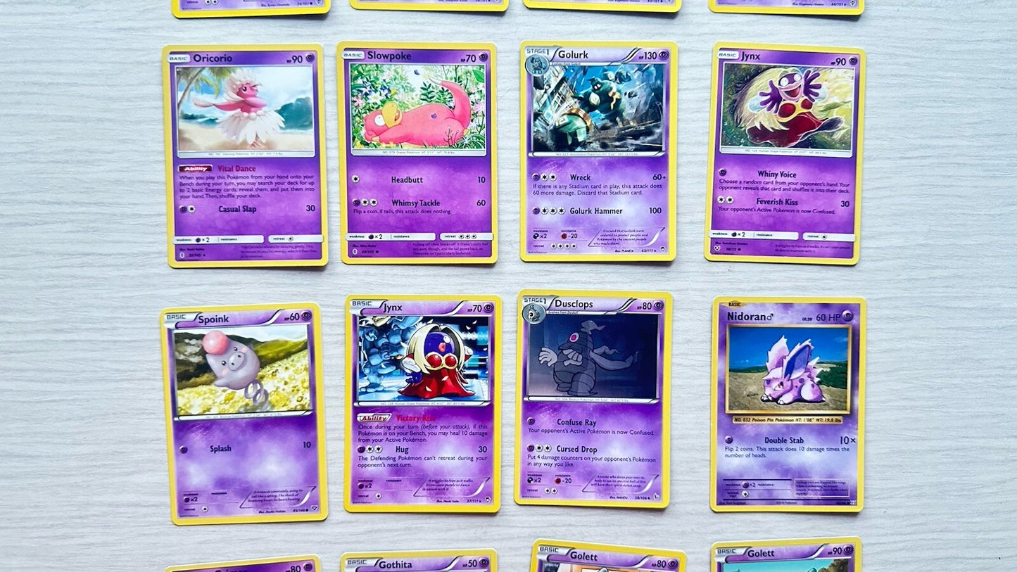 19 X Pokemon Psychic Cards Collection Random Years & Series 5086