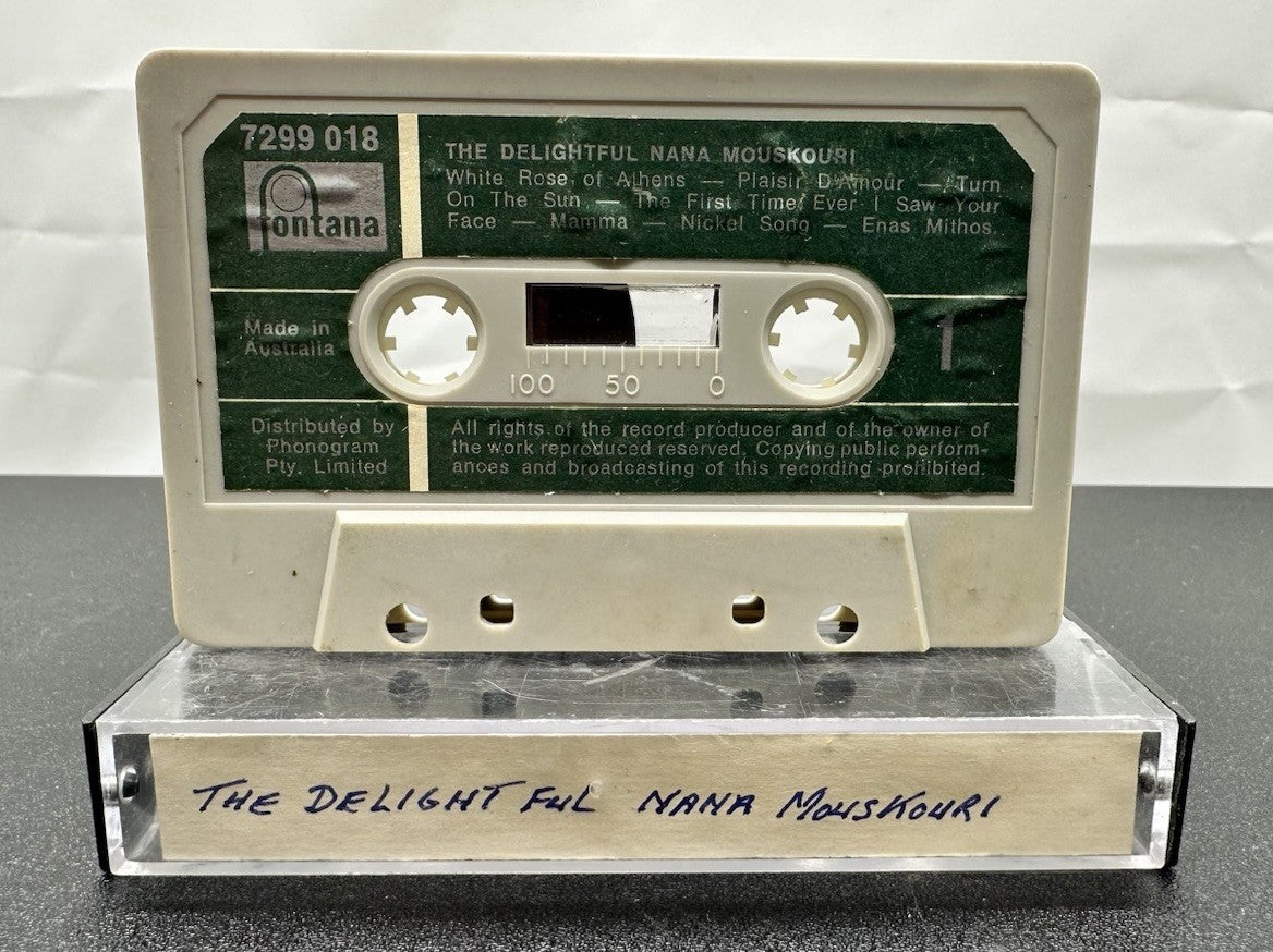 The Delightful Nana Mouskouri Cassette Tape In OK Condition 8075