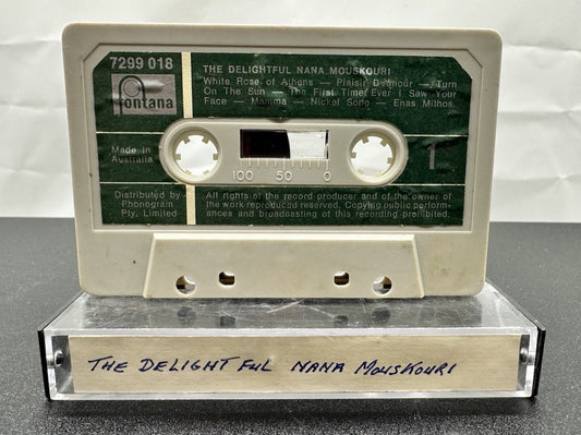 The Delightful Nana Mouskouri Cassette Tape In OK Condition 8075
