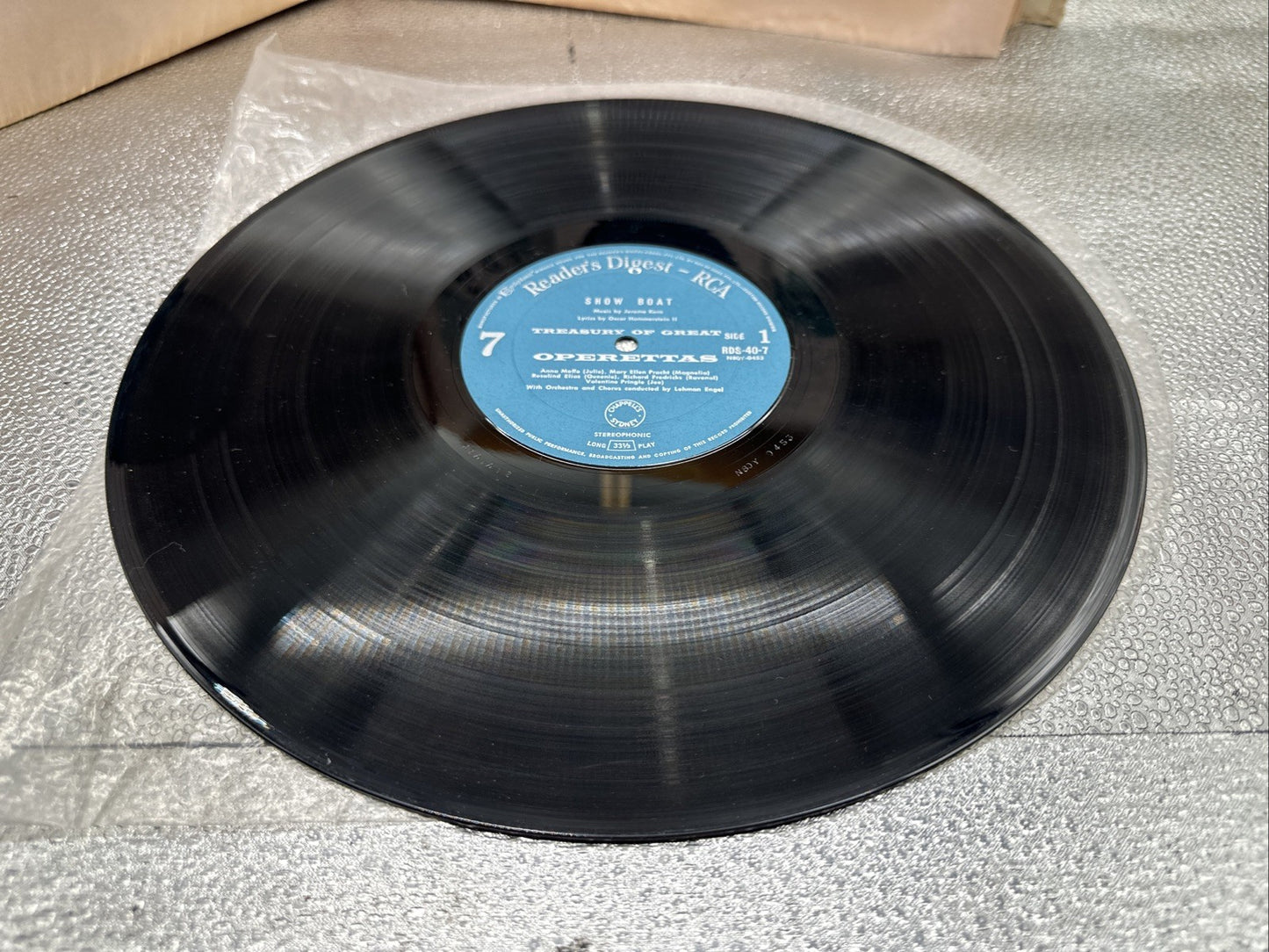Reader's Digest Treasury Of Great Operettas Record In OK Condition 7677