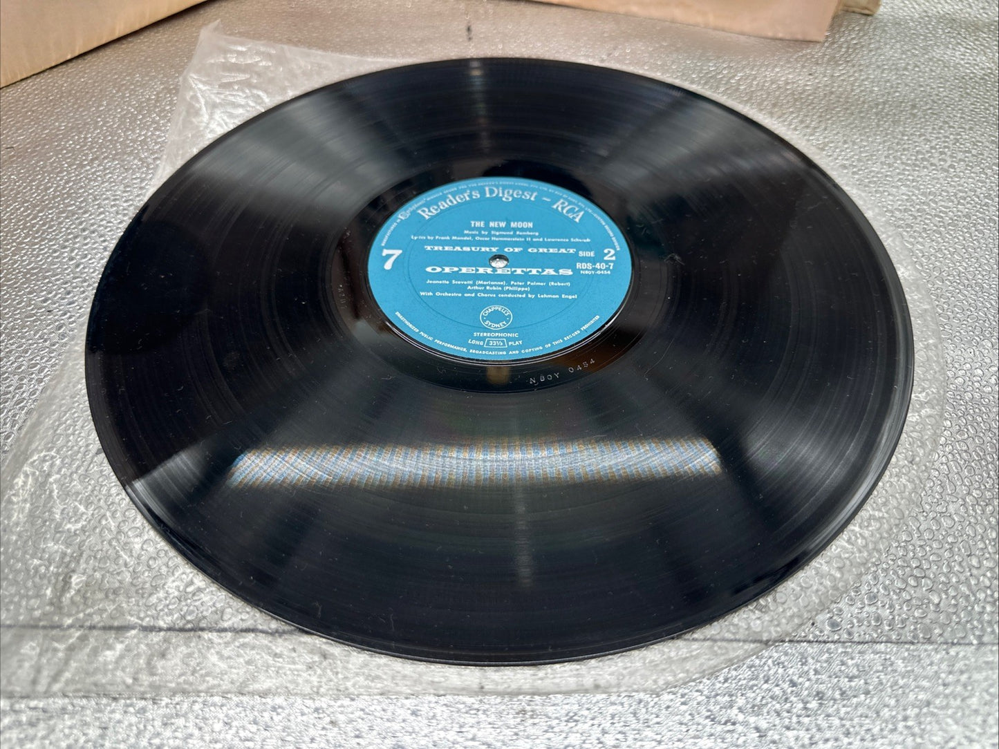 Reader's Digest Treasury Of Great Operettas Record In OK Condition 7677