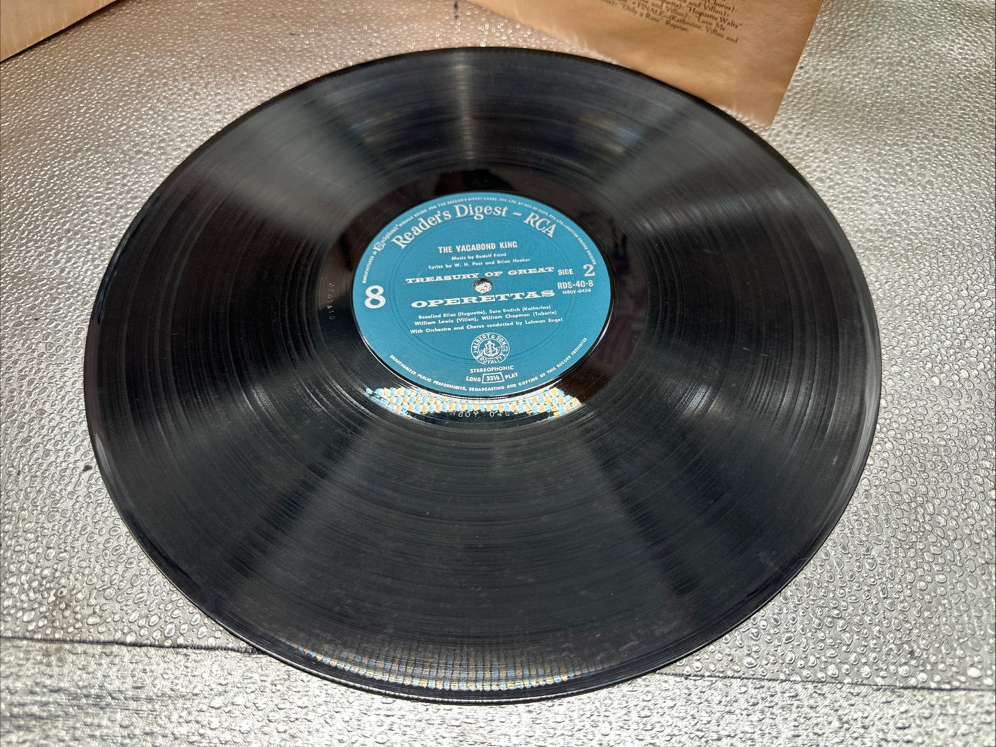 Reader's Digest Treasury Of Great Operettas Record In OK Condition 7677