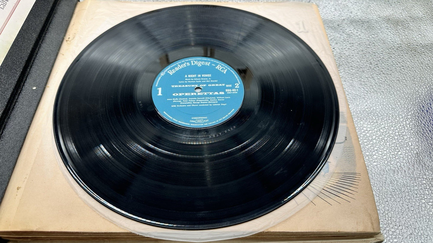 Reader's Digest Treasury Of Great Operettas Record In OK Condition 7677