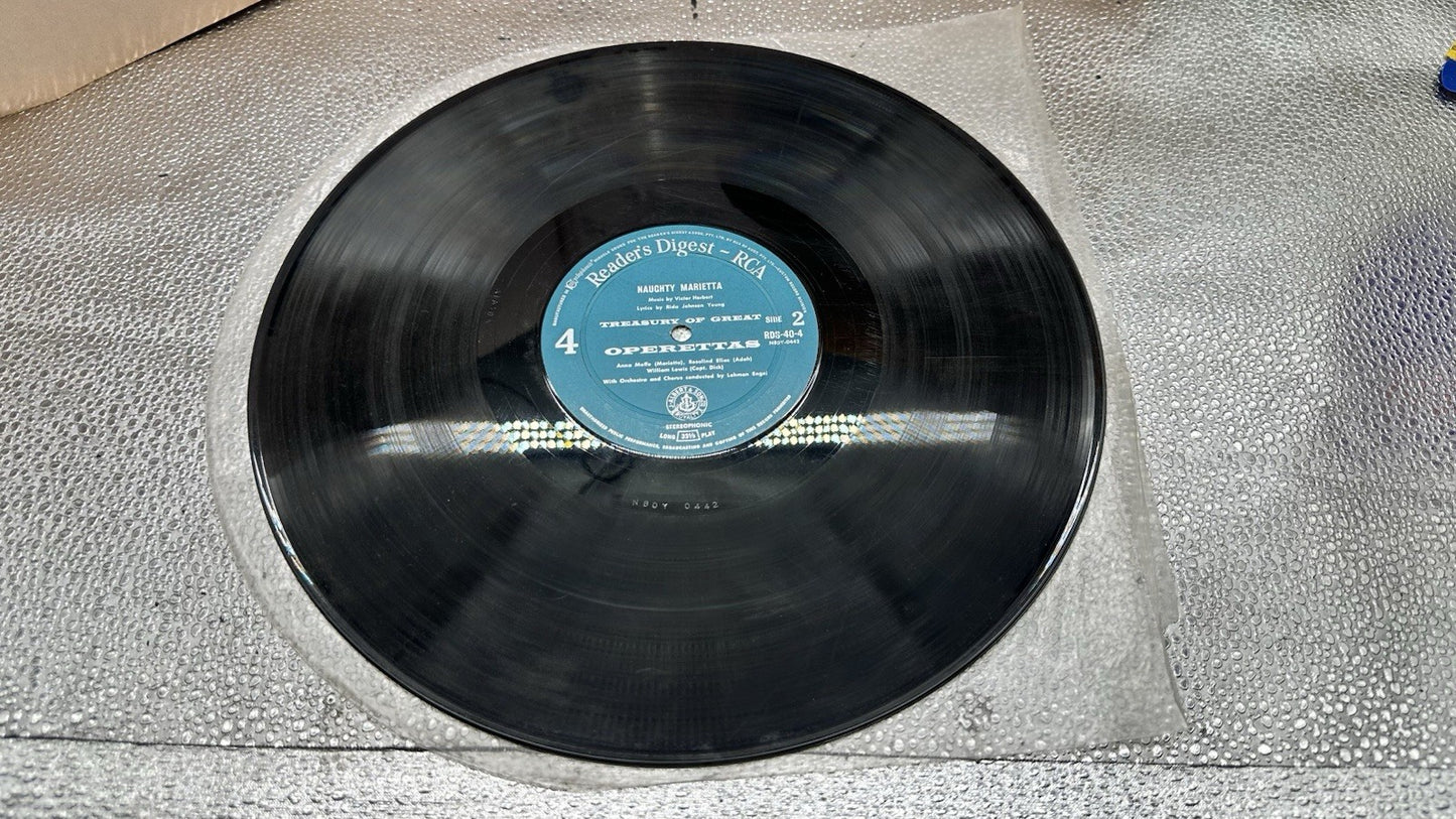 Reader's Digest Treasury Of Great Operettas Record In OK Condition 7677