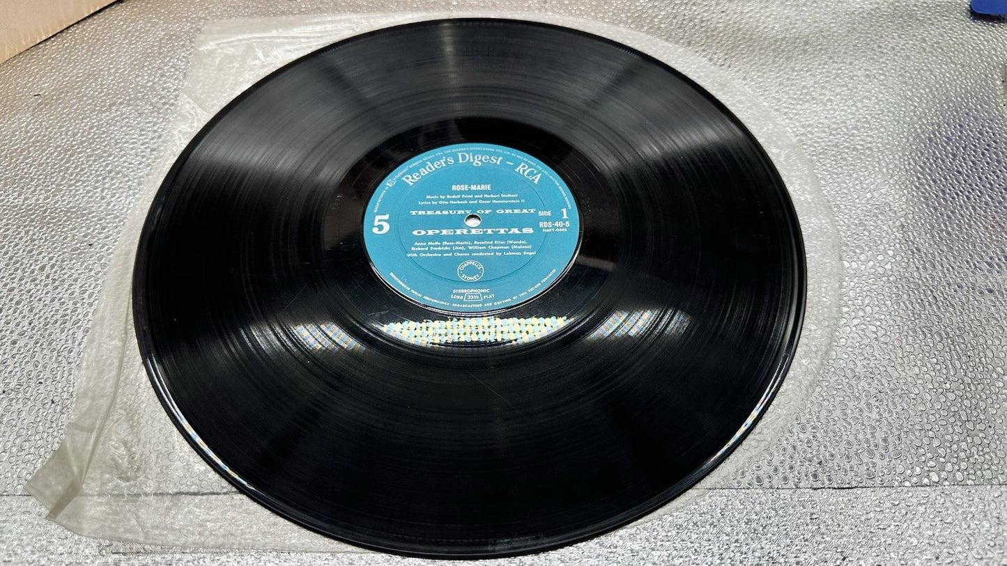 Reader's Digest Treasury Of Great Operettas Record In OK Condition 7677