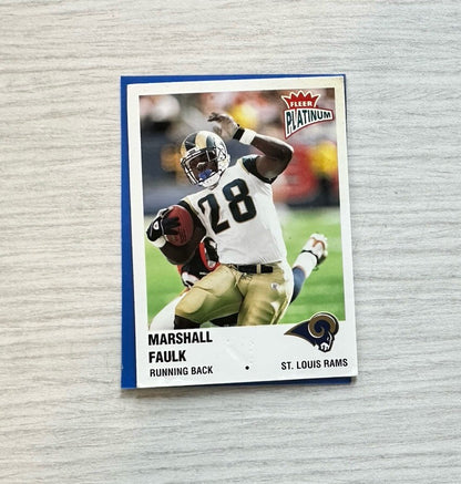 Marshall Faulk St. Louis Rams 2003 Fleer Platinum NFL Card In Good Cond 2392