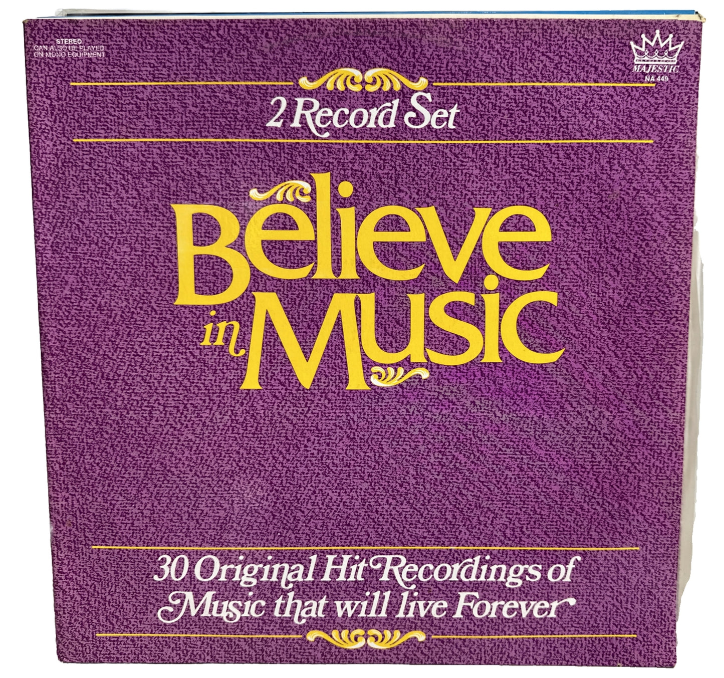 Believe In Music Various Artists 30 Original Hits - 12" Vinyl Record 3893