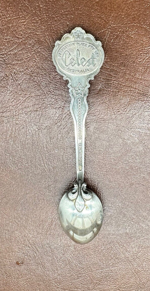 Souvenir Spoon Bishops Court Norfolk Island silver plated, Collectors In OK Cond