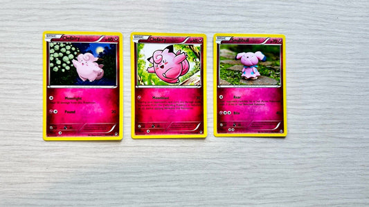 3 X Pokemon Fairy Cards Collection Random Years & Series 5266