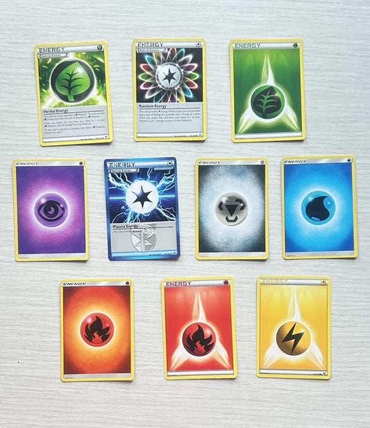 10 X Pokemon Energy Cards Collection Random Years & Series 6390