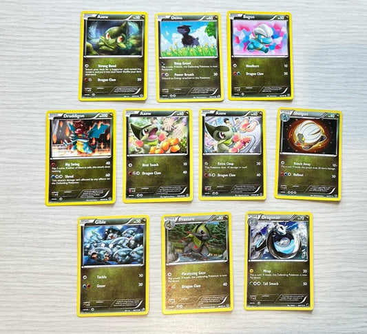 10 X Pokemon Dragon Trading Cards Collection Random Years & Series GC 6391