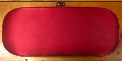 mimco red hard case clutch Purse Good condition RR $139