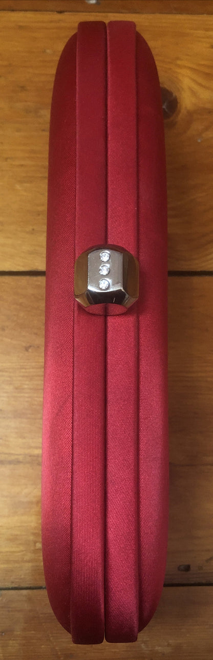 mimco red hard case clutch Purse Good condition RR $139