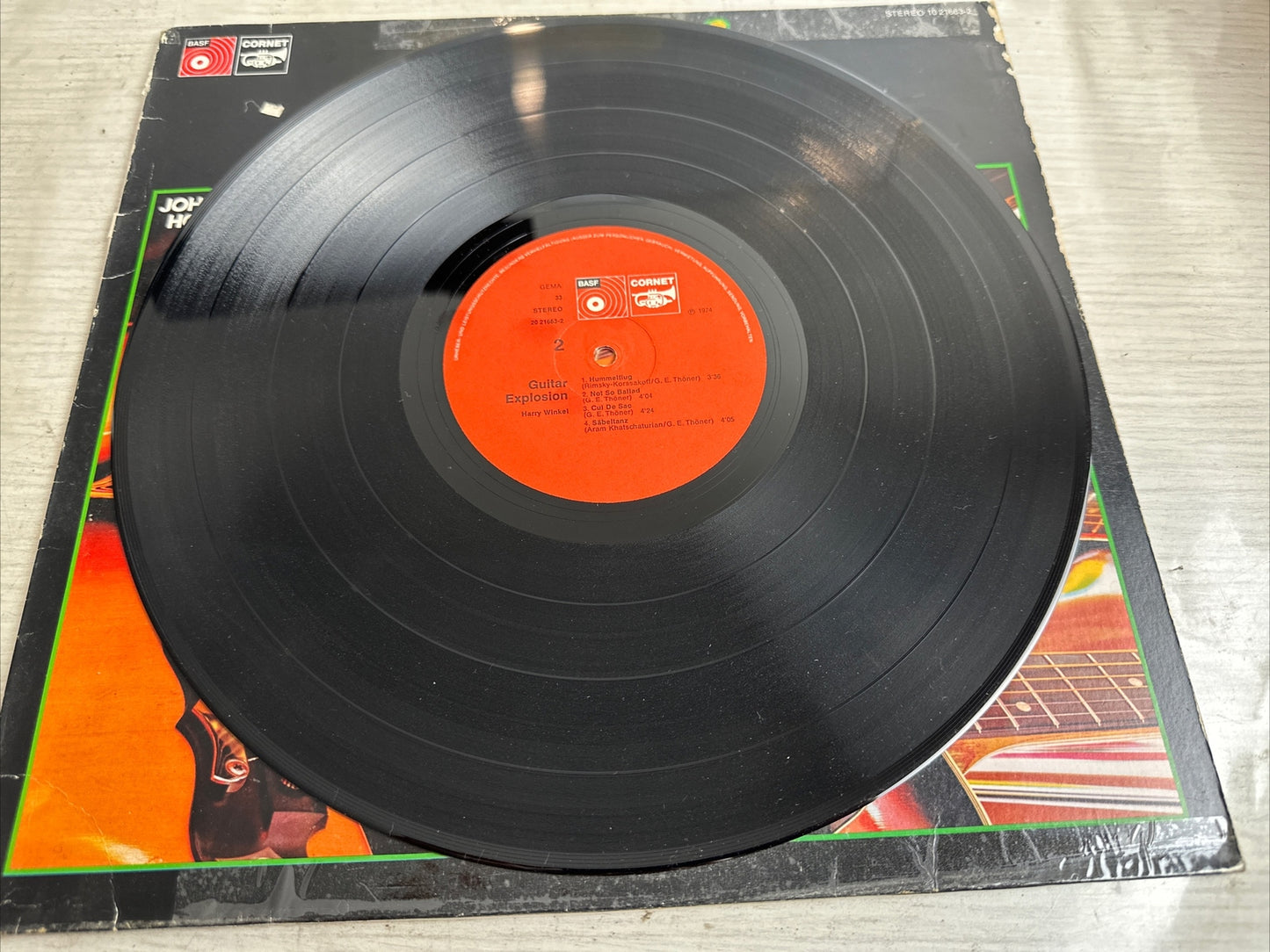 John Huxley's Hot Stomach - Guitar Explosion - 12" Record 4499