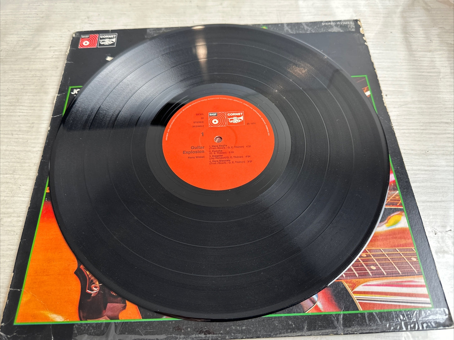 John Huxley's Hot Stomach - Guitar Explosion - 12" Record 4499