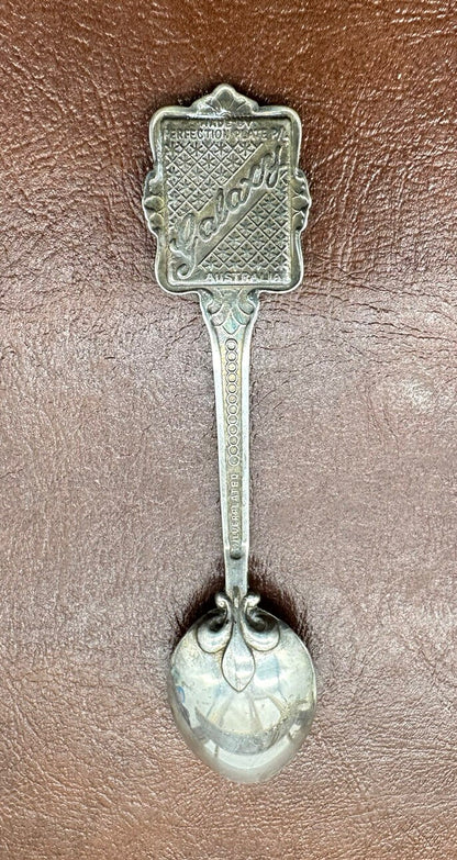 Souvenir Spoon Eildon Deer Park Victoria , silver plated, Collectors In OK Cond