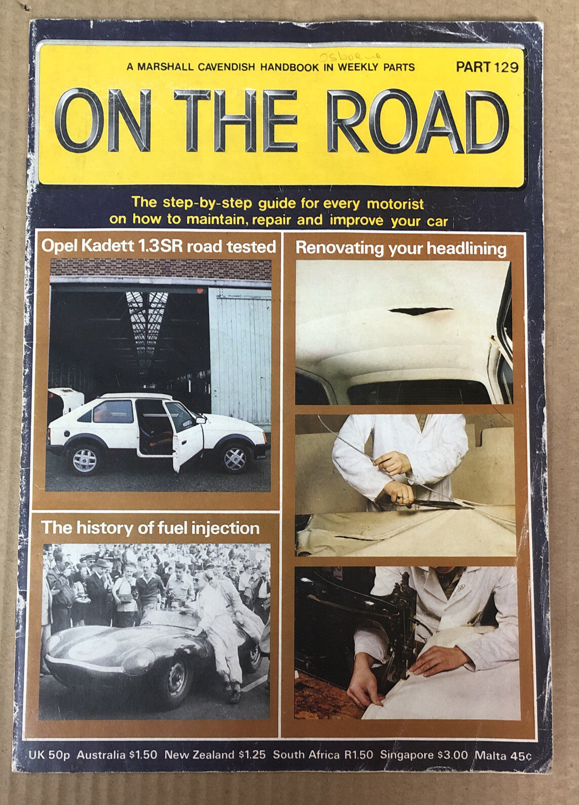 On The Road Part 129 Magazine Vintage In OK Condition