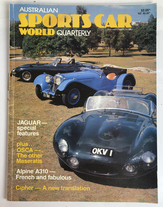 Australian Sports Car World Quarterly January / March 1981 Magazine