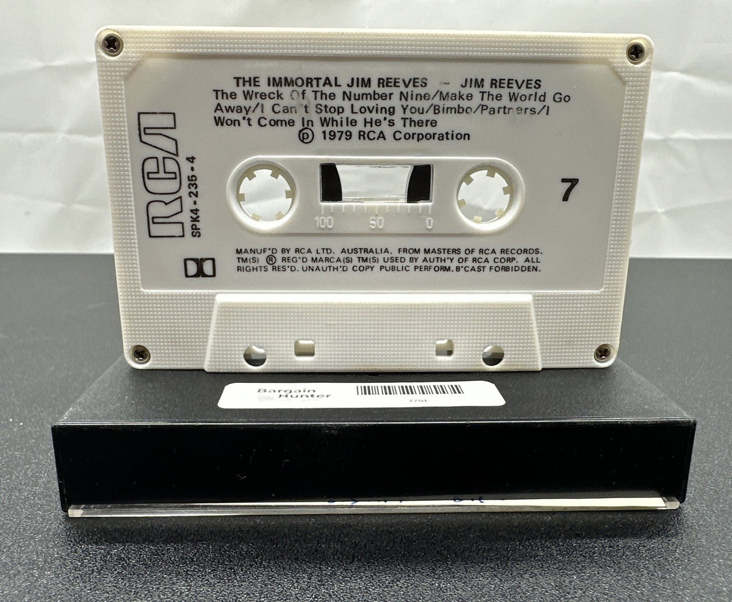 The Immortal Jim Reeves Cassette Tape In OK Condition 7784