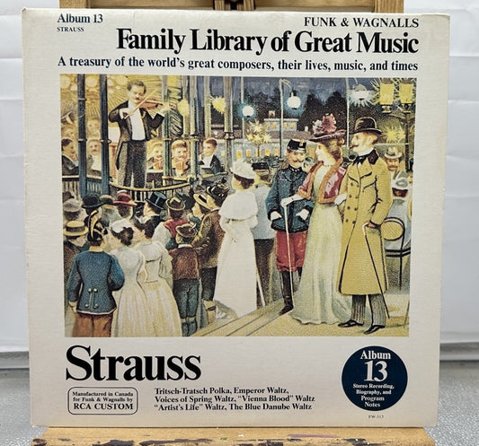 Family Library Of Great Music Album 13 Strauss 1966 Record In Good Condition7044