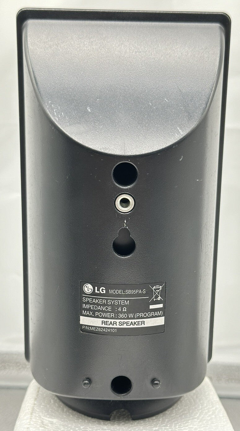 LG Black 360watt Passive Rear Speaker Model SB95PA-S In Good Condition
