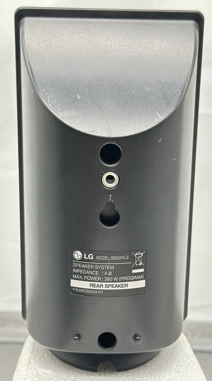 LG Black 360watt Passive Rear Speaker Model SB95PA-S In Good Condition