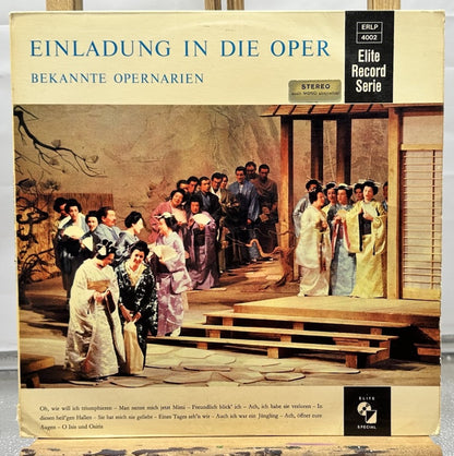 Einladung In Die Oper - Bekannte Pernarien Record In Good Condition 7521