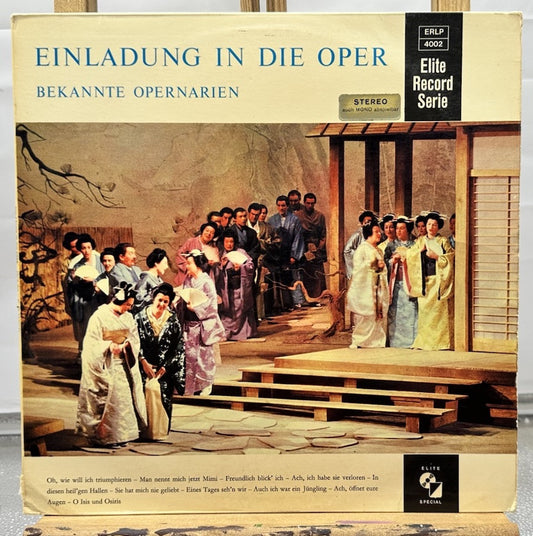 Einladung In Die Oper - Bekannte Pernarien Record In Good Condition 7521