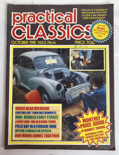 Practical Classics & Car Restorer Vol. 2 No. 6 1981 Magazine In Good Condition