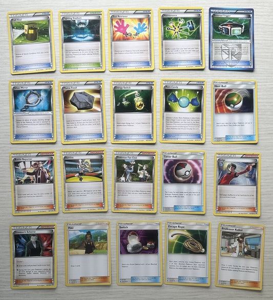 20 X Pokemon Trainer Cards Collection Random Years & Series 6388