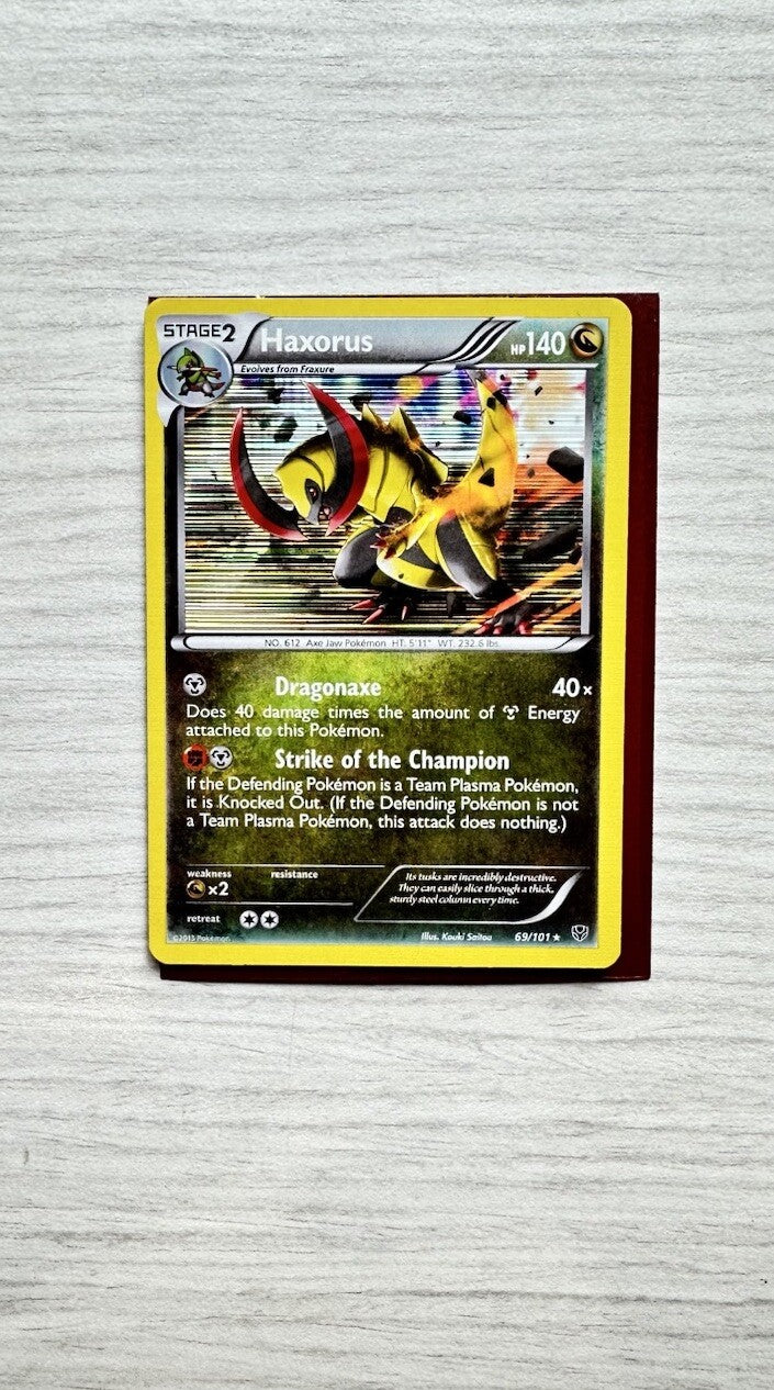 Haxorus Pokemon Holo Dragon Card Year 2013 (5243)