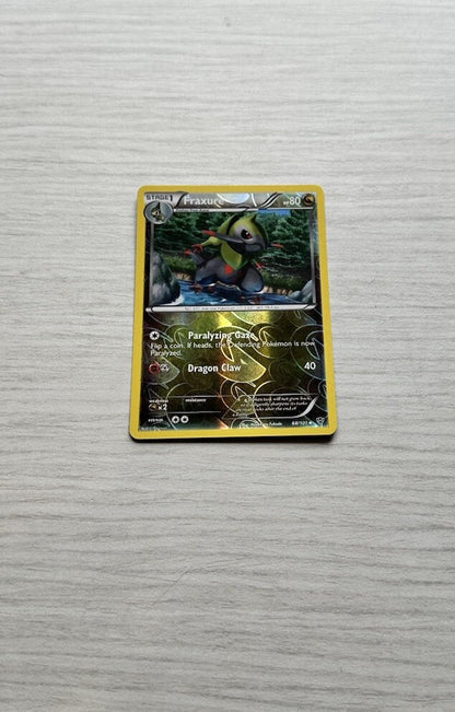 Fraxure Pokemon Reverse Holo Dragon Card Year 2013 (5243)