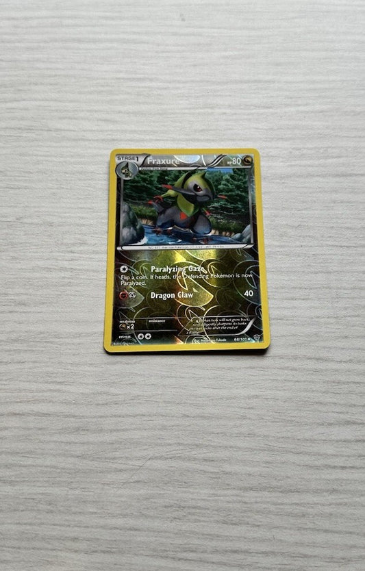 Fraxure Pokemon Reverse Holo Dragon Card Year 2013 (5243)