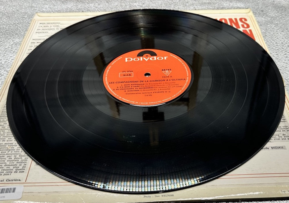 Les Compagnons De La Chanson - A L'Olympia Record In Good Condition 6726
